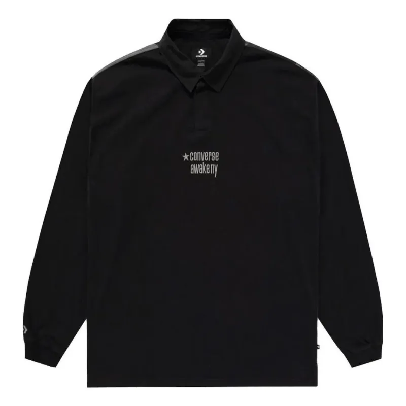 Converse x Awake NY Rugby Shirt 'Black' 10026480-A01 sold by KicksCrew