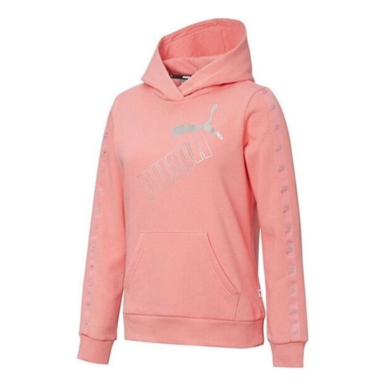 (WMNS) Puma Amplified Hoodie 'Pink Silver' 586609-27 sold by KicksCrew