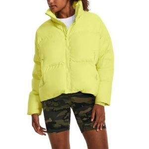 (WMNS) Under Armour ColdGear Infrared Fleece Down Jacket 'Neon Green' 1378858-743 sold by KicksCrew