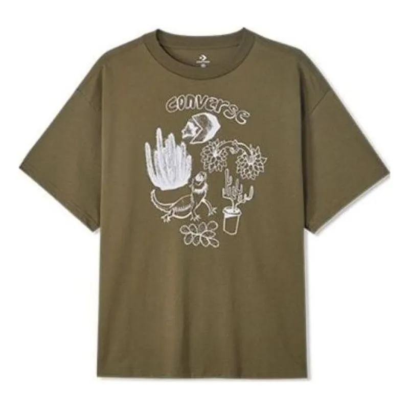 Converse Desert Neighbors Tee 'Olive Green' 10023791-A02 sold by KicksCrew