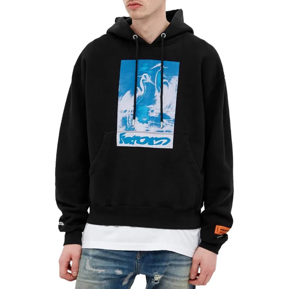 HERON PRESTON Herons Captcha Hoodie 'Black Blue' HMBB017S21JER0031040BLACK sold by KicksCrew product image thumbnail 2