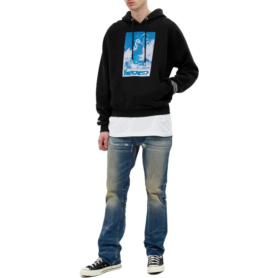 HERON PRESTON Herons Captcha Hoodie 'Black Blue' HMBB017S21JER0031040BLACK sold by KicksCrew product image thumbnail 4