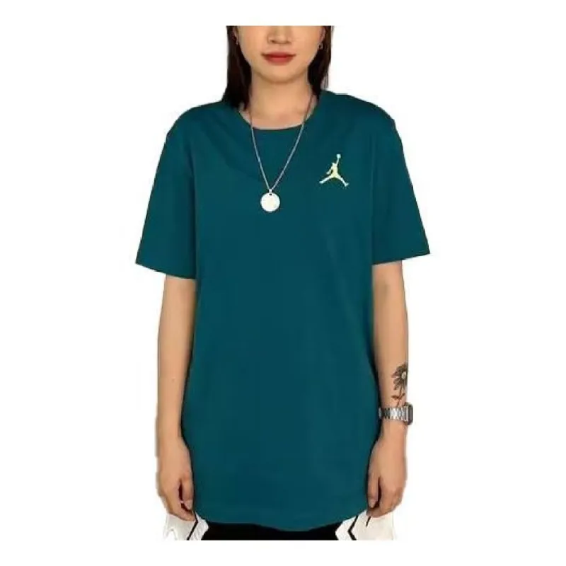 Air Jordan Jumpman Embroidered Sportswear T-Shirt 'Green' DC7486-318 sold by KicksCrew
