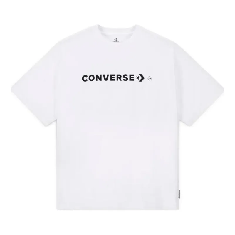 Converse x Fragment FRGMT Logo T-Shirt 'White' 10025970-A01 sold by KicksCrew