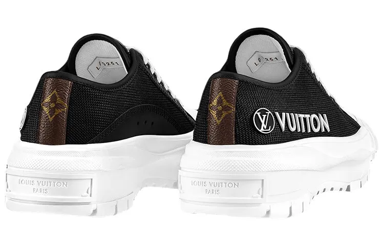 (WMNS) LOUIS VUITTON Squad Sneakers 'Black with Side Logo' 1A9RO7 sold by KicksCrew product image thumbnail 3