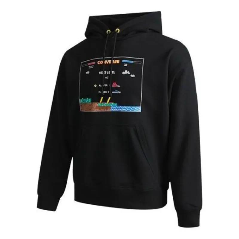 Converse Video Game Graphic Hoodie 'Black' 10022413-A01 sold by KicksCrew