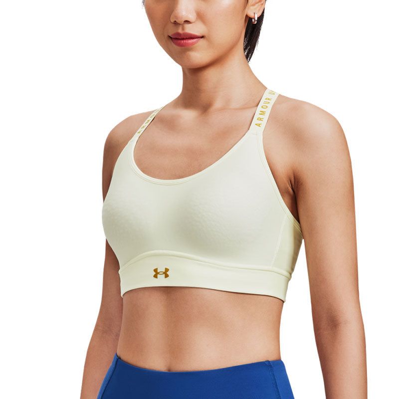 (WMNS) Under Armour Infinity Mid Covered Sports Bra 'Lemon Yellow' 1363353-785 sold by KicksCrew product image thumbnail 3