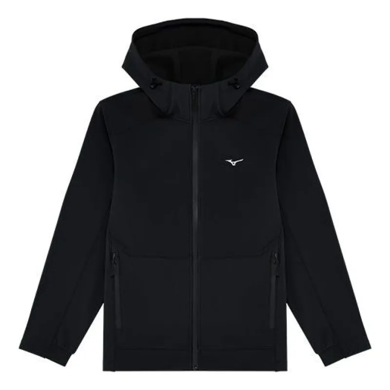 Mizuno Essentials Logo Windbreaker Jacket 'Black' K2CE41D1 sold by KicksCrew