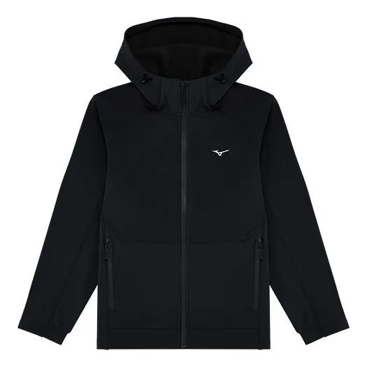 Mizuno Essentials Logo Windbreaker Jacket 'Black' K2CE41D1 sold by KicksCrew