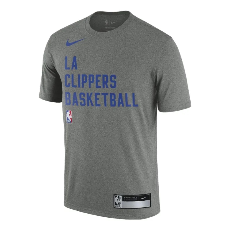 Los angeles basketball shirt grey on sale
