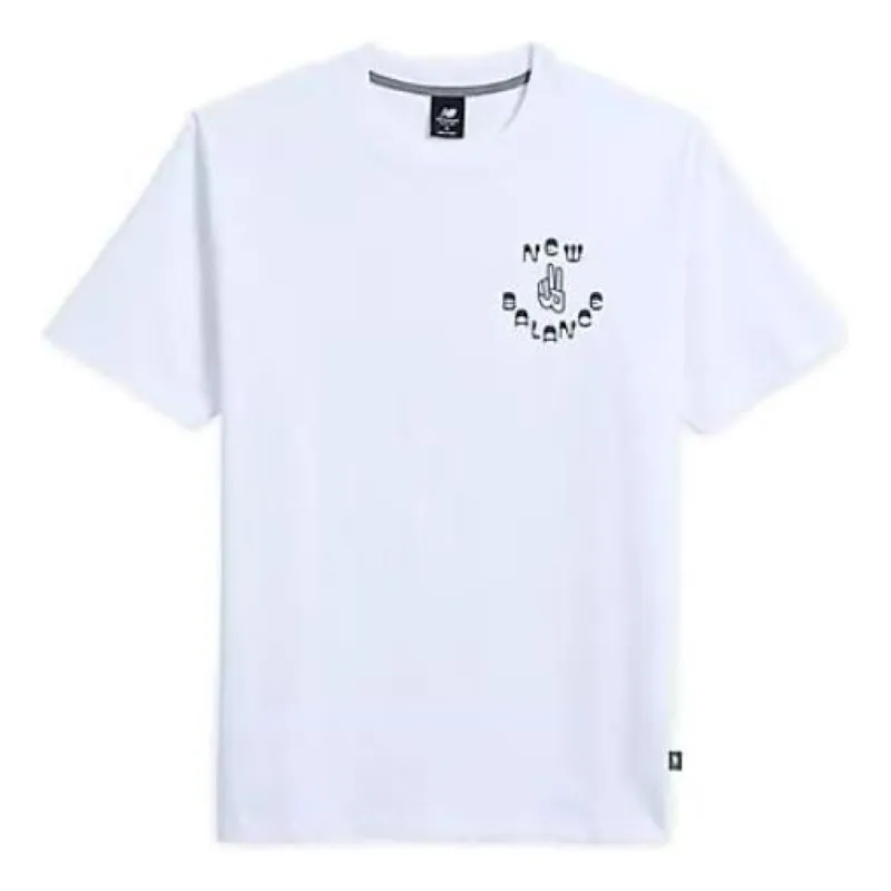 New Balance Movin Easy Cartoon T-Shirt 'White' MT33904-WT sold by KicksCrew