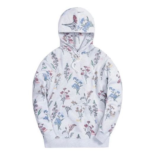 KITH Botanical Floral Williams III Hoodie 'Light Heather' KH2624-002 sold by KicksCrew