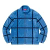 Supreme Grid Taping Velour Jacket 'Blue Black' SUP-SS20-509 sold by KicksCrew