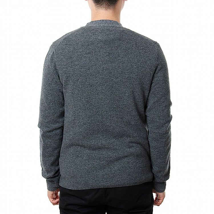 COMME des GARCONS PLAY Kint Cardigan Gold Emblem 'Grey' AZ-N050-051-3 sold by KicksCrew product image thumbnail 3