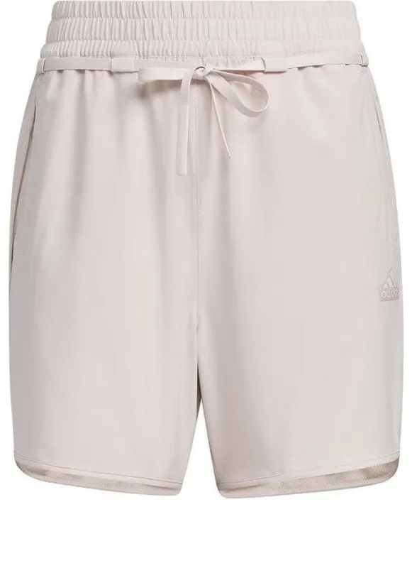 (WMNS) adidas Sportswear Logo Shorts (Asia Sizing) 'Light Pink' IM8938 sold by KicksCrew
