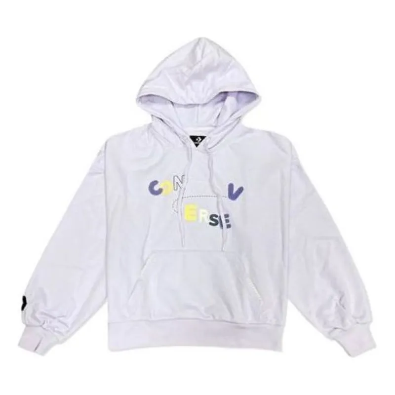(WMNS) Converse Chain Stitch Hoodie 'Light Purple' 10025515-A02 sold by KicksCrew