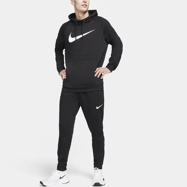 Nike Dry Graphic Logo Hoodie 'Black White' CZ2425-010 sold by KicksCrew product image thumbnail 3