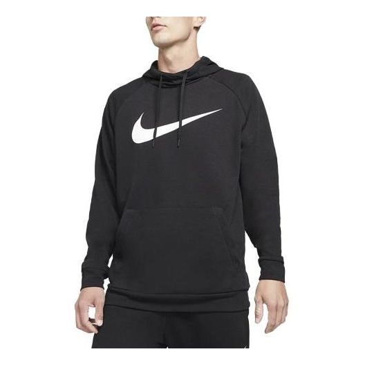 Nike Dry Graphic Logo Hoodie 'Black White' CZ2425-010 sold by KicksCrew