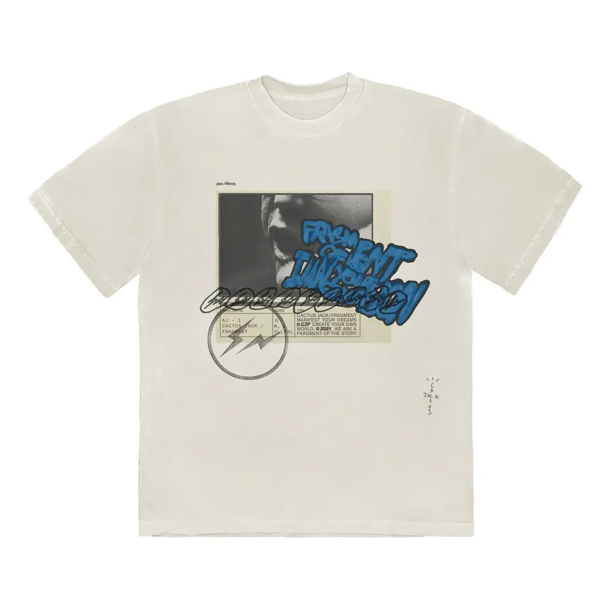 Travis Scott Cactus Jack For Fragment Manifest T-Shirt 'White' CJFN-SS28 sold by KicksCrew