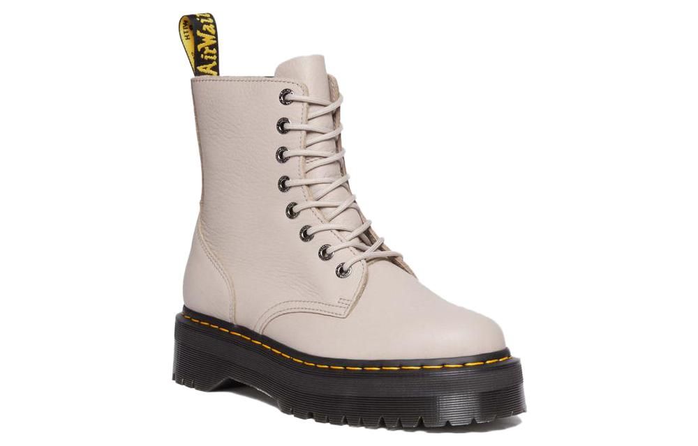(WMNS) Dr.Martens Jadon III Pisa Leather Platform Boots 'Vintage Taupe' 31159348 sold by KicksCrew product image thumbnail 2