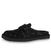 LOUIS VUITTON Easy Mules 'Black Monogram' 1ABLHY sold by KicksCrew