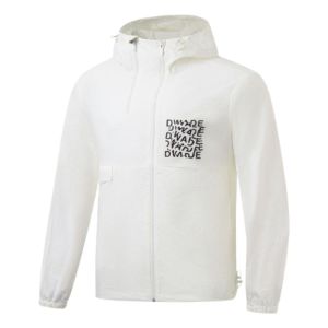 Li-Ning Way Of Wade Graphic Full Zip Hooded Jacket 'White' AFDT319-3 sold by KicksCrew