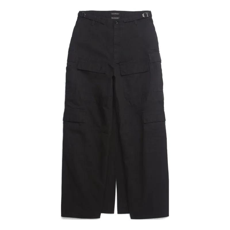 (WMNS) Balenciaga Apron Cargo Pants Skirt 'Black' 748599TKP271000 made by Balenciaga