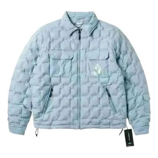Palace Pertex Work Down Jacket 'Dusty Blue' PAL-FW22-499 sold by KicksCrew