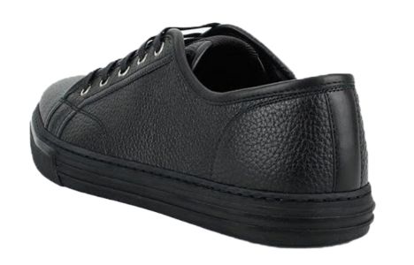 (WMNS) Gucci Pebbled Nappa Leather Low Top 'Black' 317337-AOD50-1000 sold by KicksCrew
