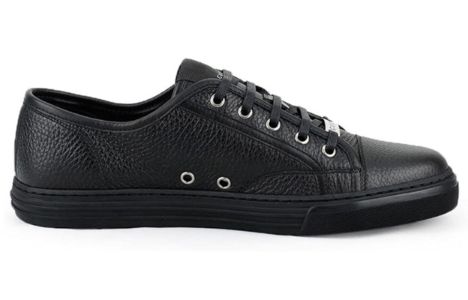(WMNS) Gucci Pebbled Nappa Leather Low Top 'Black' 317337-AOD50-1000 sold by KicksCrew