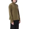 HERON PRESTON SS23 Logo Patch Rollneck Long-Sleeve T-Shirt 'Dark Olive' HMAB027S23JER0015501 sold by KicksCrew