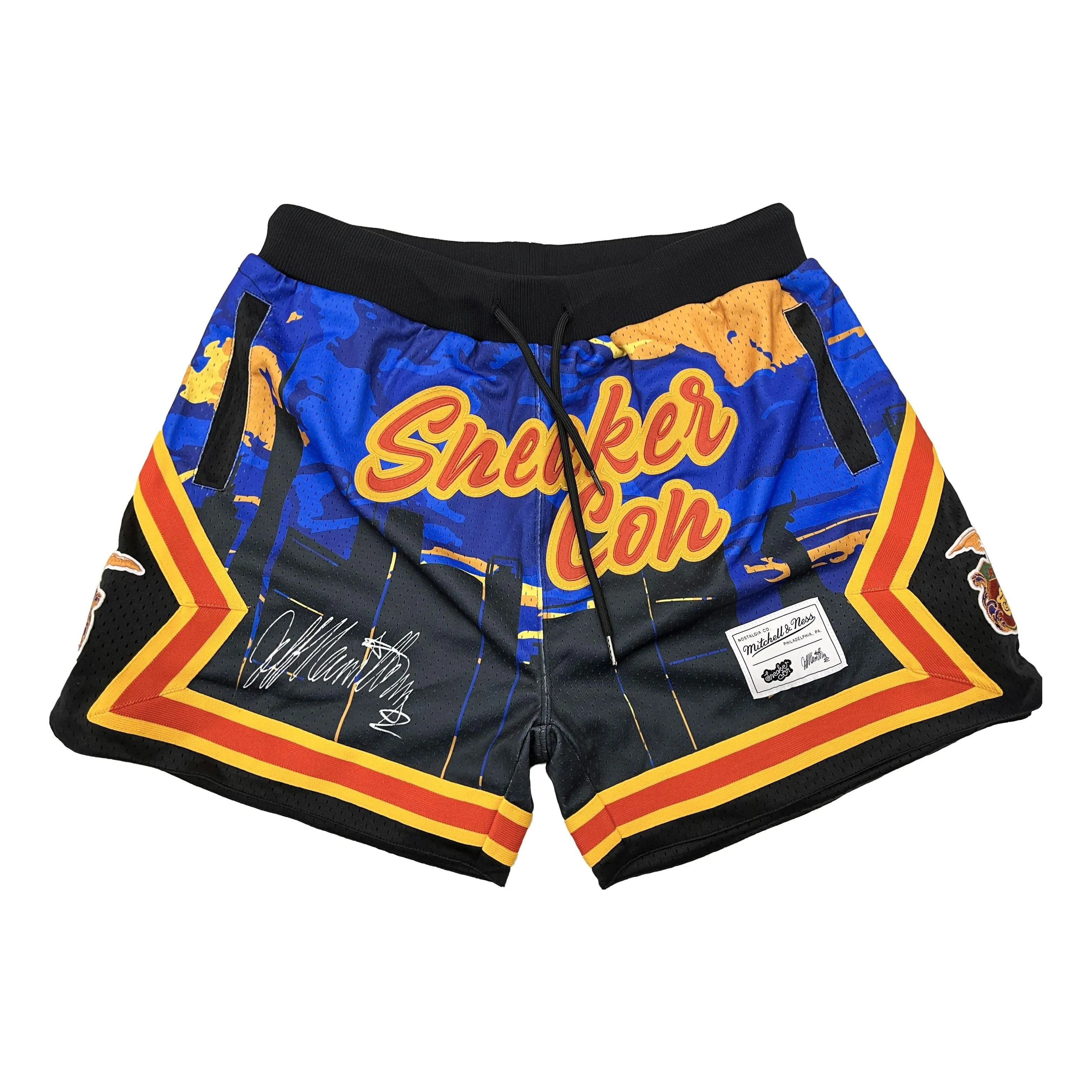 Mitchell & Ness x Jeff Hamilton Con Shorts 'Blue Black' MNSCSSS23001 sold by KicksCrew