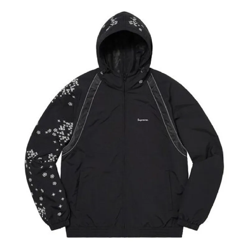 Supreme AOI Glow-In-the-Dark Track Jacket 'Black White' SUP-SS22