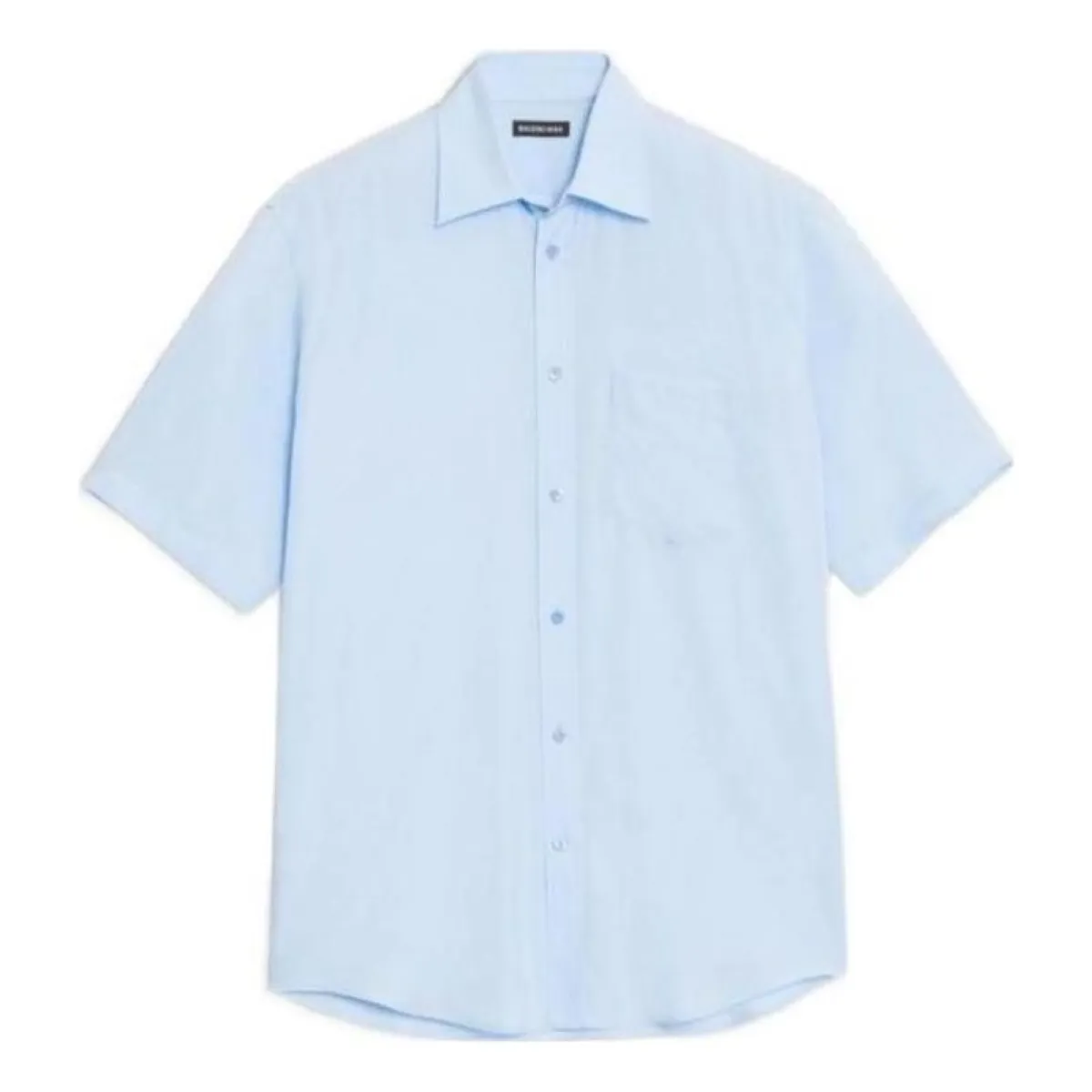 Balenciaga Short Sleeve Shirt 'Light Blue' 584019TFO024850 sold by KicksCrew