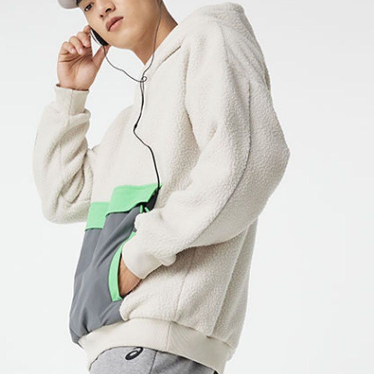 ASICS Colorblock Sherpa Hoodie 'Beige' 2203A154-020 sold by KicksCrew product image thumbnail 4