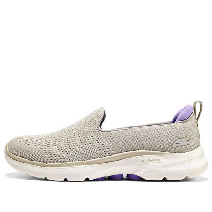 (WMNS) Skechers Go Walk 6 Slip In Fabulous View 'Taupe Lavender' 124571-TPLV sold by KicksCrew