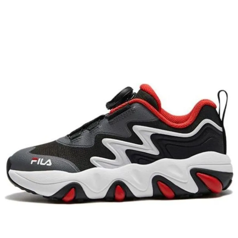 (PS) FILA Essential Casual Sneakers 'Black Grey Red' K14B342502PBC sold by KicksCrew