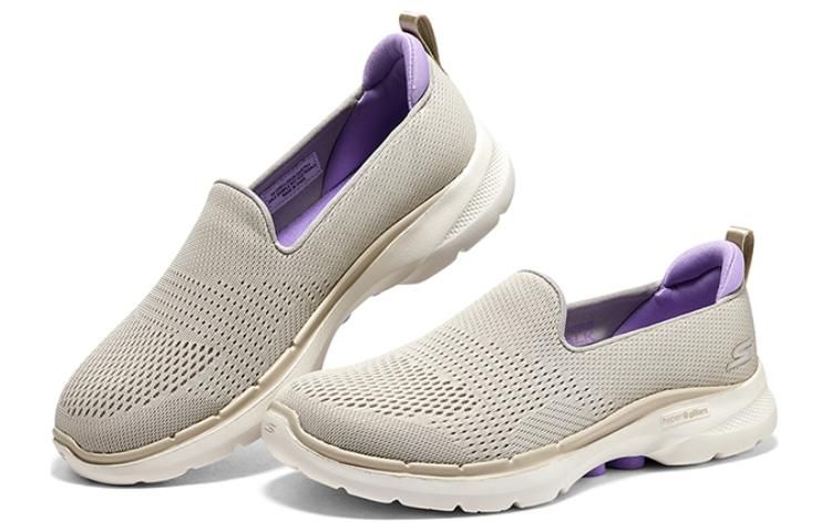(WMNS) Skechers Go Walk 6 Slip In Fabulous View 'Taupe Lavender' 124571-TPLV sold by KicksCrew product image thumbnail 2