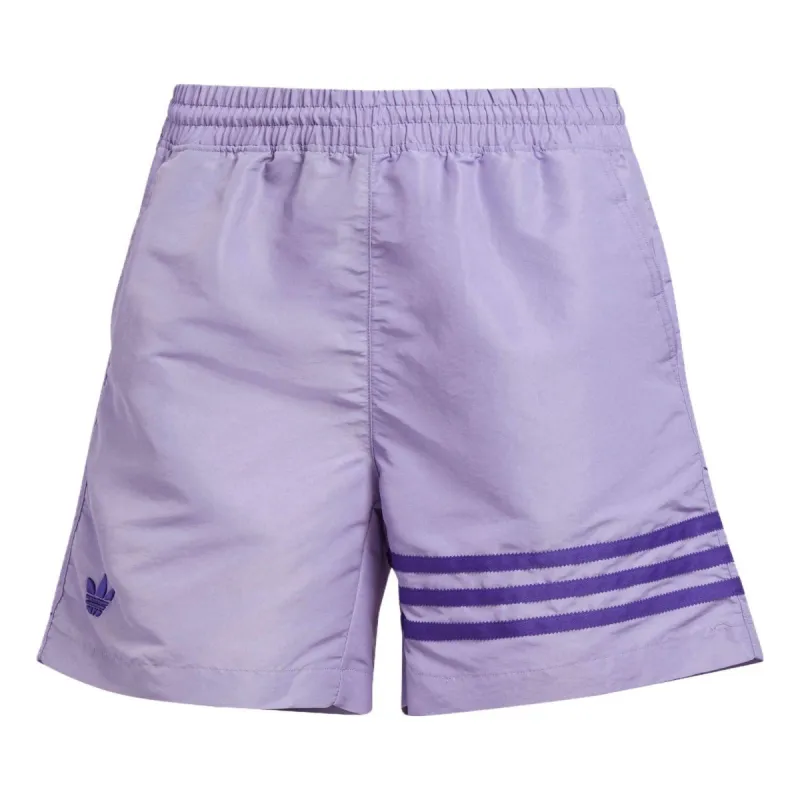 (WMNS) adidas Adicolor Neuclassics Shorts Asia Sizing 'Purple' IC5420 sold by KicksCrew
