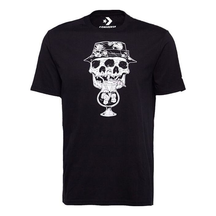 Converse Skull & Cocktail T-Shirt 'Black' 10008082-A01 sold by KicksCrew