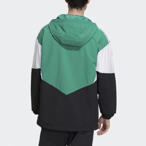 Adidas Neo Essentials Woven Jackets 'Green Black' HM2004 sold by KicksCrew