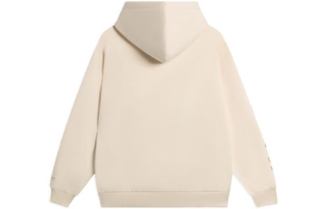 Li-Ning Embroidered Logo Hoodie 'Beige' AWDSB19-6 sold by KicksCrew