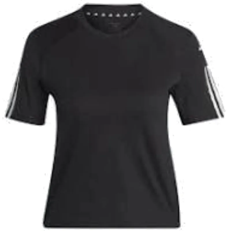 ★★Adairs★★ 3S Crop Long Sleeve Tee Black IU2428 adidas 3-STRIPES CROPPED LONG SLEEVE TEE BLACK （アディダス