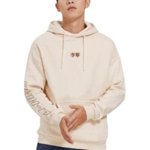 Li-Ning Embroidered Logo Hoodie 'Beige' AWDSB19-6 sold by KicksCrew