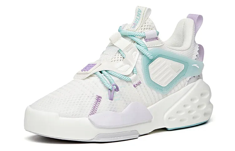 (WMNS) ANTA Badao Mid 'White Blue Purple' 122128084-3 sold by KicksCrew product image thumbnail 2