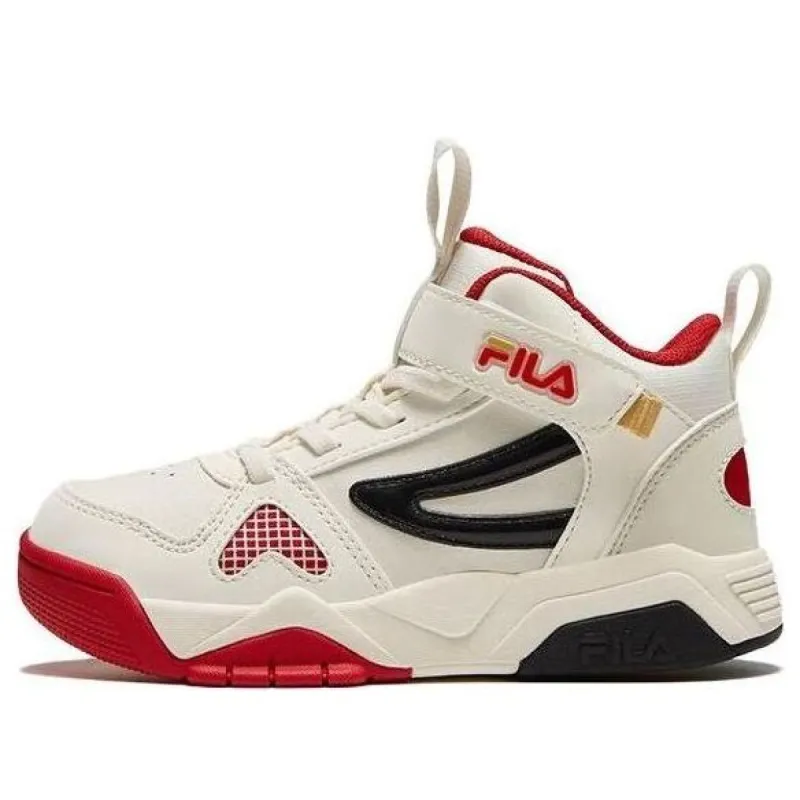(PS) FILA High-Top Skate Shoes 'White Black Red' K14B341301FGR sold by KicksCrew