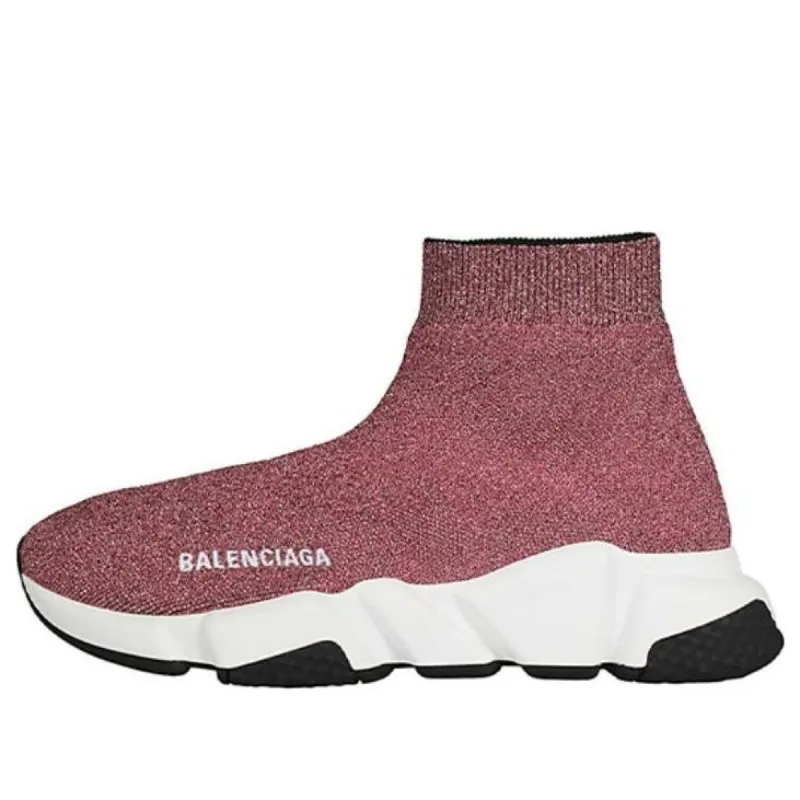 (WMNS) Balenciaga Speed 1.0 Sneakers 'Metallic Pink' 593698W06825961 sold by KicksCrew