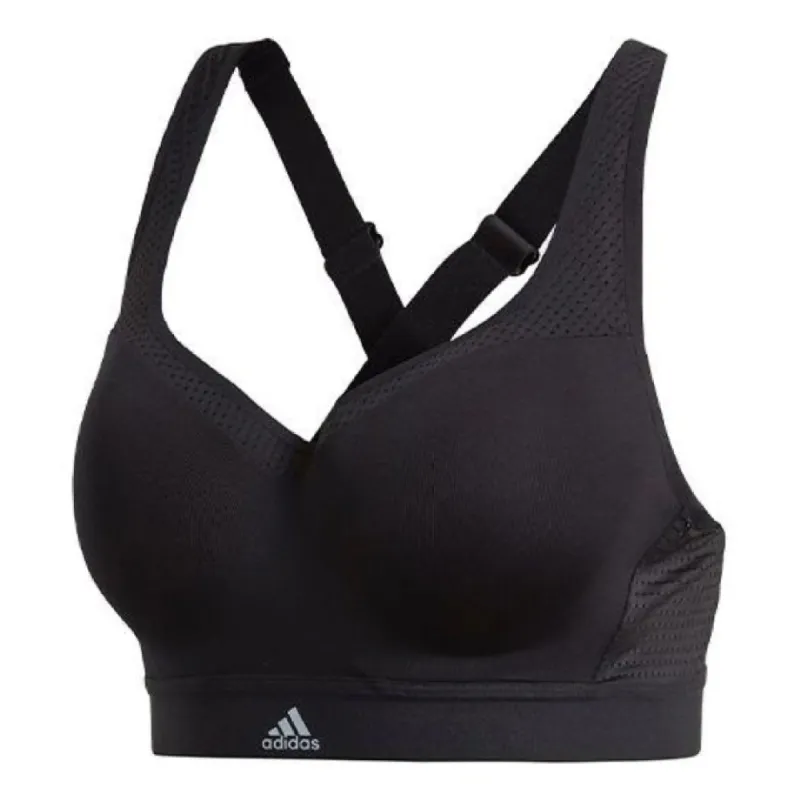 (WMNS) adidas Stronger For It Bra Asia Sizing 'Black' CZ8062 sold by KicksCrew