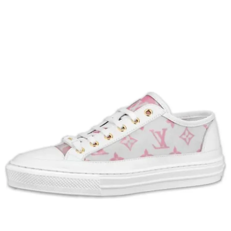 (WMNS) LOUIS VUITTON Stellar Sneakers 'White Grey Pink' 1A8NLD sold by KicksCrew