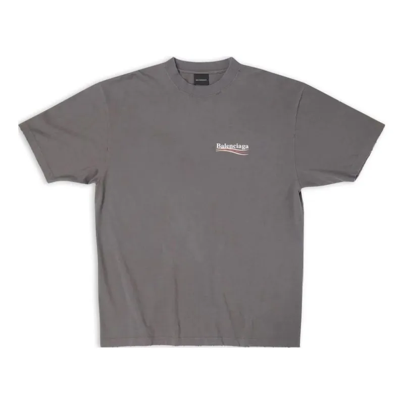 Balenciaga Political Campaign T-Shirt Large Fit 'Grey' 641655TNVG51227 sold by KicksCrew